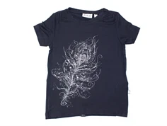 Wheat t-shirt Natascha midnight blue fjer glitter